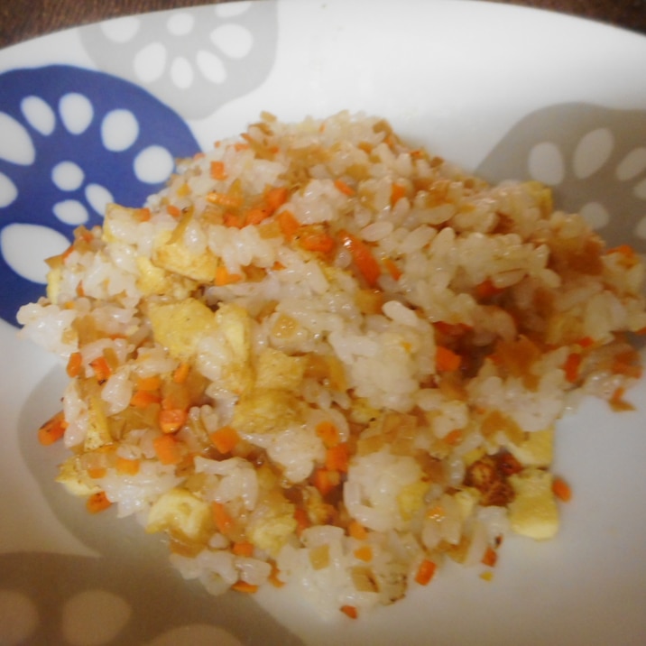 新生姜の佃煮とにんじんのチャーハン